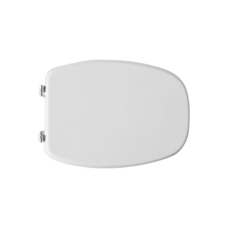 Sedile wc coprivaso per Pozzi Ginori vaso Italica Astro 50 x 36,7 cm copriwater con cerniere regolabili e sedile in legno colato