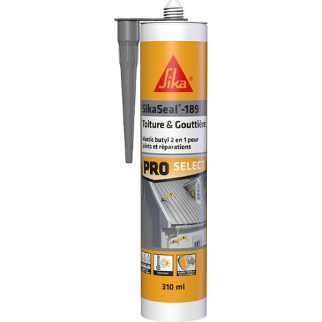 SIKA Sikaseal-189 Masilla butílica para tejados y canalones - Gris - 310ml
