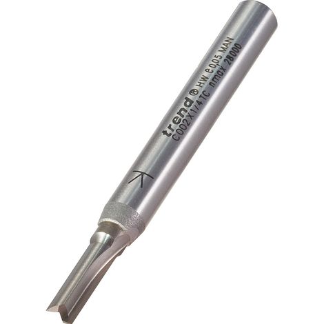 C002 X 1/4 Tct Two Flute Cutter 4.0Mm X 11.1Mm
