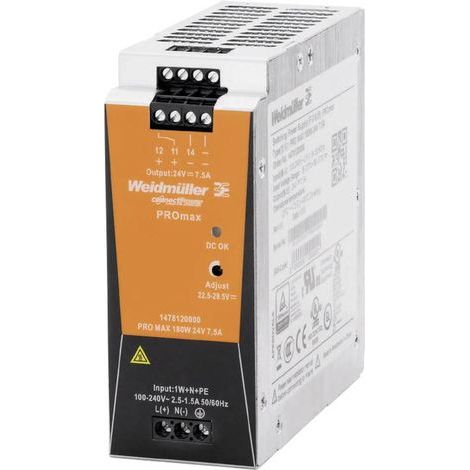 Weidmüller 1478130000 Alimentation rail DIN 24 V/DC 10 A 240 W Contenu 1 pc(s) (1/4)