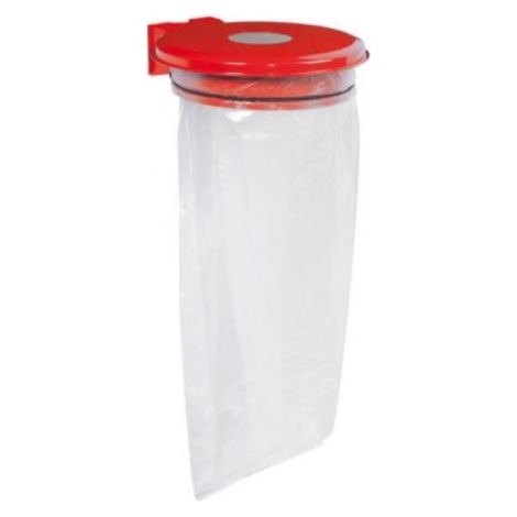 Support sac Collectrap - 110l - rouge signalisation - RAL 3020 (1/2)