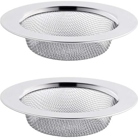 4 filtri per lavello da cucina rimovibili, maglia in acciaio inossidabile da 7,5 cm, accessorio da cucina riutilizzabile (1/5)