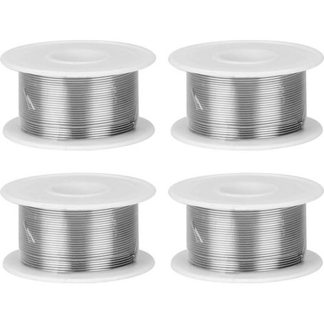 4 morceaux de fil à souder étamé de haute pureté (0,8 mm) pour fers à souder NoClean et accessoires de soudage (1/5)