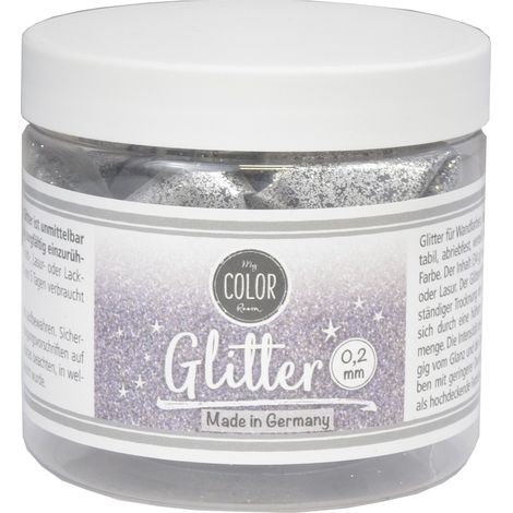 Wilckens MyColorRoom Glitter 0,2mm 34g Silber 19500115 034