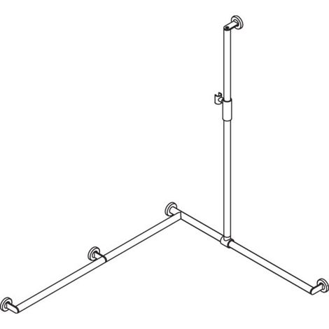 HEWI 900.35M30940 DUHA, d:32, li, A1:1250, W1:965, W2: