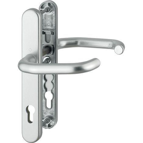 HOPPE® Schutz-Drückergarnitur mit Schmalschild Paris 138GF/3358/3357N, Aluminium, 2424587