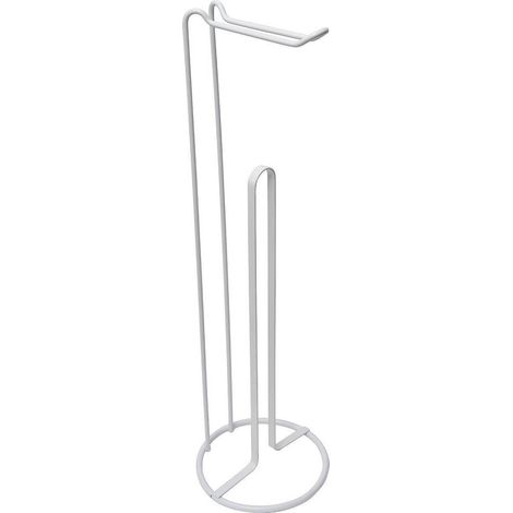 Abroller und reserve für toilettenpapier aus metall - weiss - Tendance