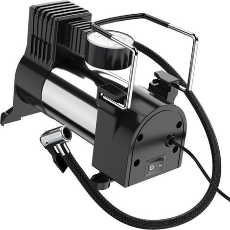 Gonfleur de pneus électrique portable: pompe à air multifonction avec compresseur 12V pour petits véhicules