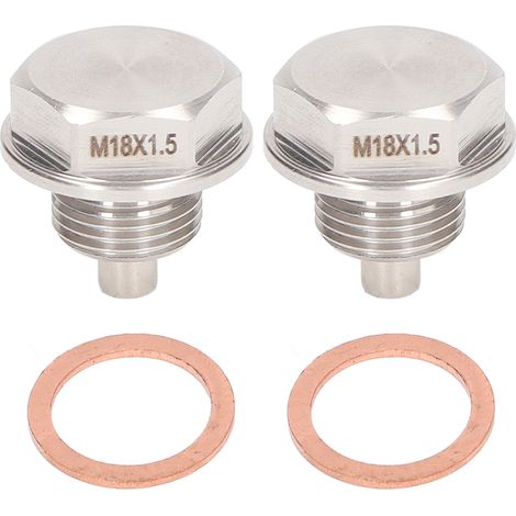 Bouchon de vidange magnétique M18x1.5mm pour moteur DP007, force puissante, taille compacte, universel pour véhicules (1/5)