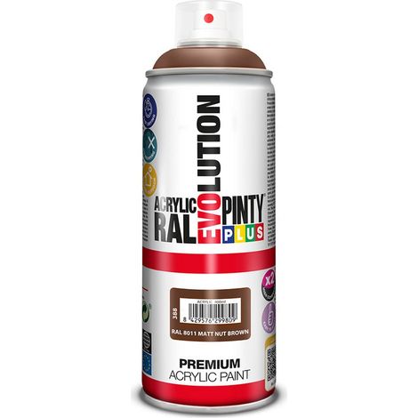 Vernice Spray PintyPlus Evolution 520cc RAL 8011 Marrone Noce Opaco