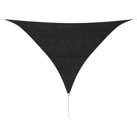 Parasol - Parasol de Jardin Voile d'ombrage en PEHD triangulaire 3,6 x 3,6 x 3,6 m Anthracite BV242922 - BonneVie (1/4)
