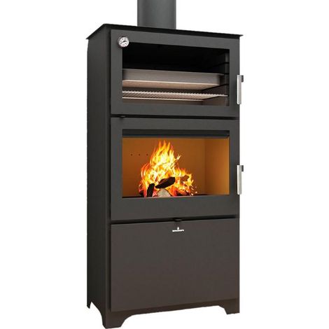 BRICOSOL ESTUFA DE LEÑA CON HORNO BRONPI MODELO MURANO-L (1/5)