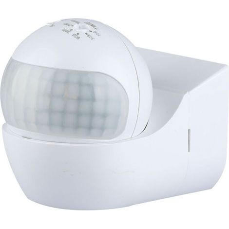 Détecteur de mouvement infrarouge - IP44 - Blanc - Détecteur de mouvement infrarouge - IP44 - Blanc (1/5)