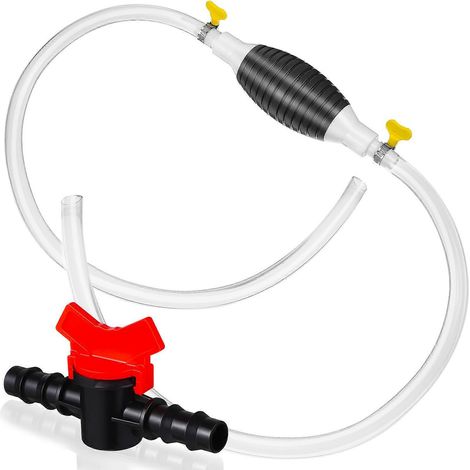 Kit de siphonage d'essence, pompe de transfert de carburant, fonctionnement manuel, essence, huile, eau, multi-matériaux, 1 kit (1/5)