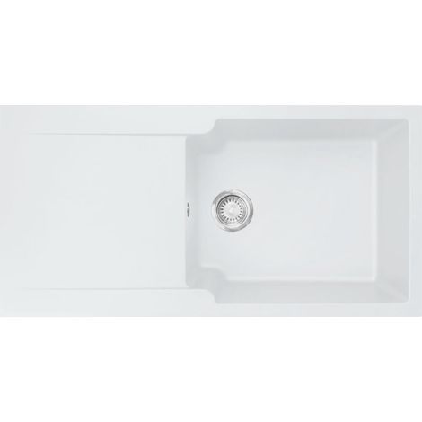 Évier Kite Fradeko 611-100 - blanc - 1000 x 500 x 210 mm - sous-meuble 60 cm - vidage manuel - Franke (1/2)