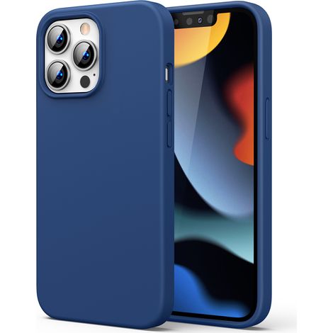 Gummi Flexible Silikonhülle iPhone 13 Pro Max Blau (1/5)