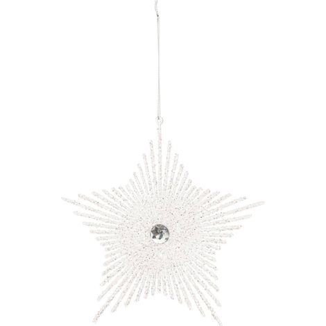 SDN PLAST ETOILE PERLE BL 19CM - Feeric lights & christmas