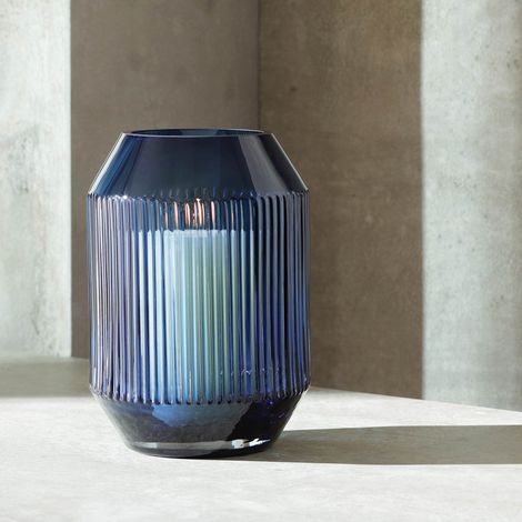 Lanterne Rotunda en Verre soufflé à la Bouche et Fait à la Main Saphir 26 cm (1/5)