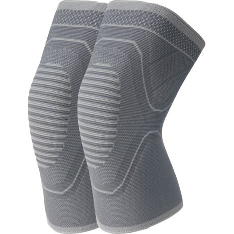 Genouillere - Compression Élastique Pour Soutien Du Genou - Pour Course À Pied Randonnée Gym Et Sports - Taille Unique - Rose (1/5)
