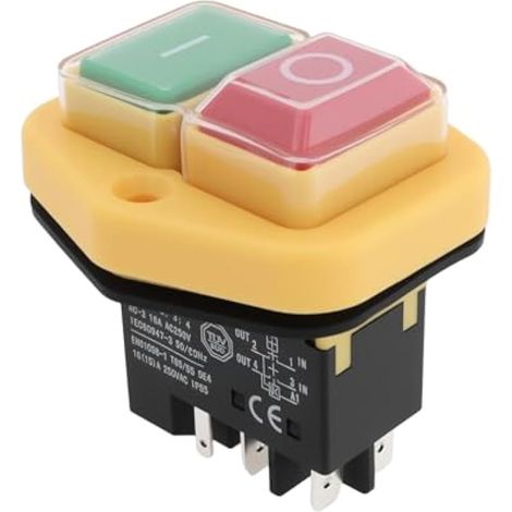 Interrupteur Marche/Arrêt 5 broches pour bétonnière, 220V-250V, 900/41700, compatible avec Belle Minimix 150 (à partir de mai 2007) (1/5)