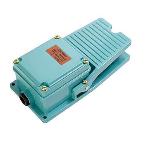 Interrupteur à pédale, AC 250V 15A 1NO 1NC Commutateur à pédale momentané en aluminium antidérapant TFS-402