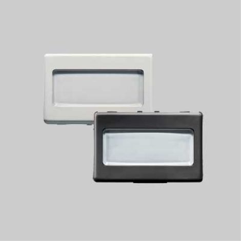 Pulsante con portanome 'system' 2 moduli - 1p na 250v - nero GEWISS (1/2)