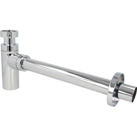 Siphon anti-odeur Design 1 1/4’’ x 32 mm plastique chromé