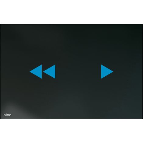 Berührungsloser Bedienknopf mit Hintergrundbeleuchtung, Glas-schwarz, IP45 (1/2)