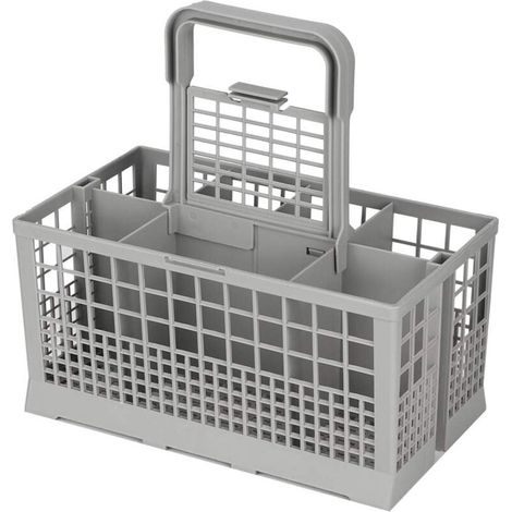 Caja de repuesto para cesta universal para cubiertos con 8 compartimentos, resistente y firme, apta para lavavajillas multiusos. (1/5)