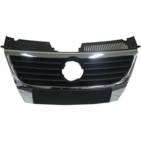 Grille de calandre avant noire et chromée 150mm Volkswagen Passat B6 2005-2010