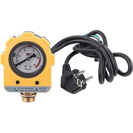 220V 010 bar Elektronischer Druckschalter, einstellbare Druckschaltereinheit für Wasserpumpen (EU-Stecker) - (1/5)