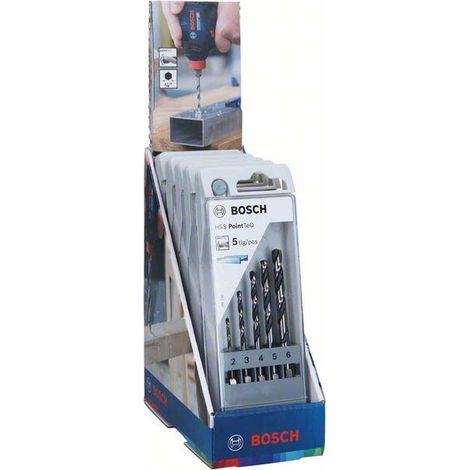 Bosch HSS PointTeQ Sechskantbohrer-Set 5tlg. 2/3/4/5/6 mm - 2607002825 (1/5)