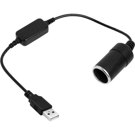 5V USB Voiture Femelle Convertisseur, 12V Allume Cigare, Allume-Cigares de Voiture Enregistreur, Convertisseur D'adaptateur D'allume pour Enregistreur de Conduite, Chien électronique (1/4)
