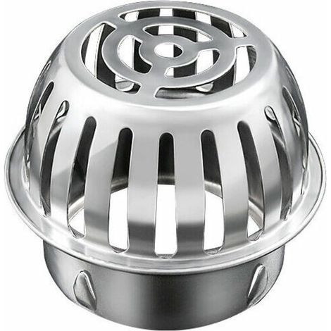 125-mm-Dachrinnenfilter aus Edelstahl, Dachrinnenschutz, Rohrschutz gegen Laub und Verstopfungen (1/4)