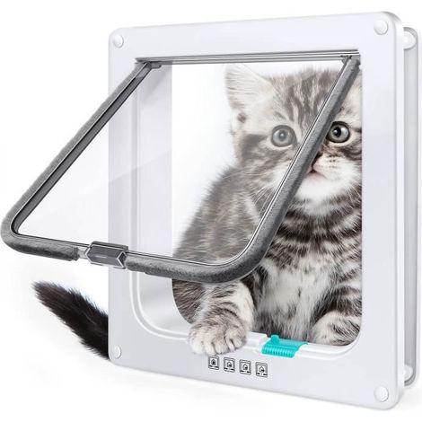 MTEvoTX Porte pour Animaux de Compagnie, Chatière pour Chat , Entrée et Sortie Contrôlable, Matériau ABS (235mm x 250mm) (1/4)