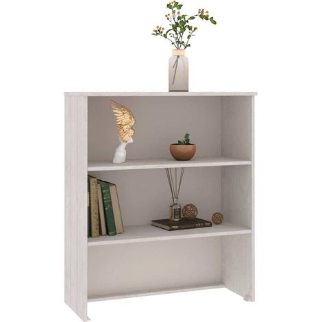 Highboard-Oberteil HAMAR Weiß 85x35x100 cm Massivholz (1/5)