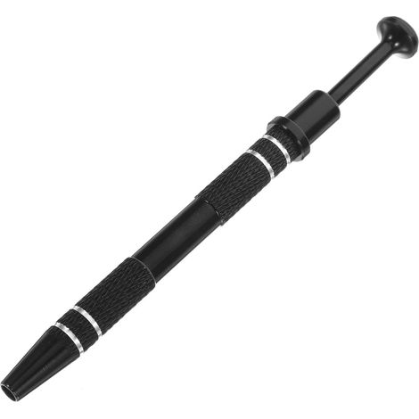 Outil extracteur à ressort 4 griffes pour puces IC et condensateurs, pince en aluminium noir avec prise stable pour électronique de précision (1/5)