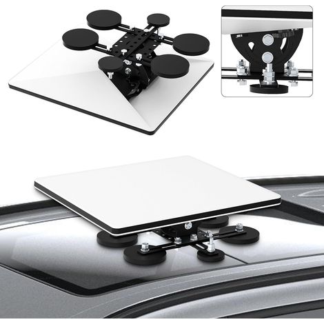 Support de Toit Magnétique Compatible avec Mini V4, 6 Bases Aimantées 211 lb, Inclinaison 160°, Kit de Montage Sans Perçage pour Camping-Car, Voiture, Camion et Bateau (1/5)
