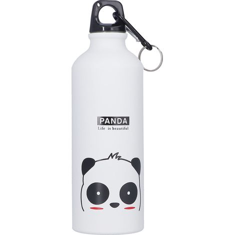 Amerikanische Sport-Trinkflasche für Kinder, einwandiger Kaltwasserbecher, Design mit weißem Panda (1/5)