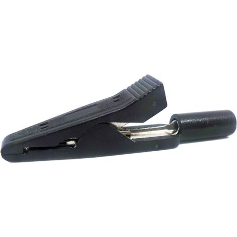 Pince crocodile, 8A, noire, 8mm RS PRO