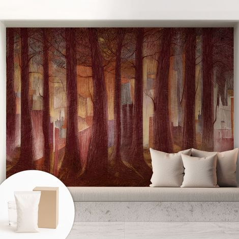 Fototapete - Tapete Vliestapete mit Kleber - Wandtapete Moderne Wandbild Schlafzimmer Wohnzimmer Geheimnisvolle Landschaft 208x146 cm (1/5)