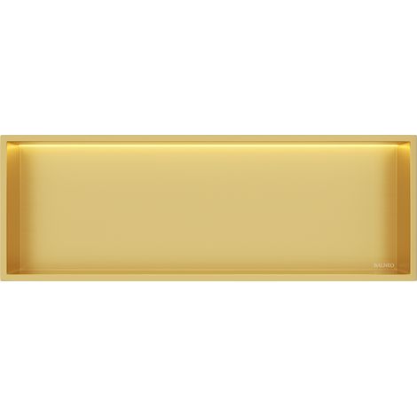 Balneo Niche de douche encastrable avec éclairage LED Wall-Box ONE 30 x 90 x 10 cm - Acier inoxydable AISI 304 - Étanche (1/5)