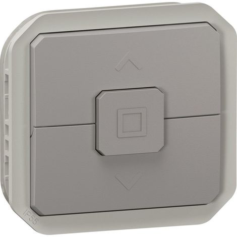 Interrupteur étanche commande volets roulants Plexo IP55 IK06 gris - LEG069538L