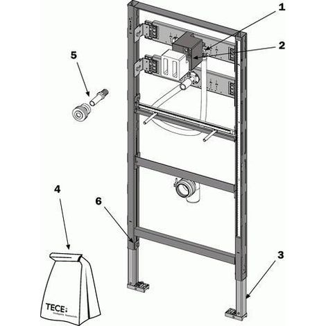 TECE-Ersatzteil Beipack Urinal, 9820076 (1/2)