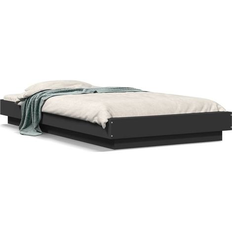 Maison Exclusive - Estructura cama con luces LED madera ingenierí (1/5)
