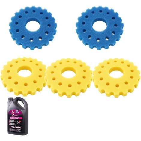Mousses De Remplacement Filtre Bassin Sous Pression 36W + Bactéries 2500 ml (1/5)