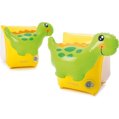 Trade Shop - Braccioli Gonfiabili Dinosauri 23 X 20 Cm Per Bambini Dai 3-6 Anni Piscina 56664 - (1/3)