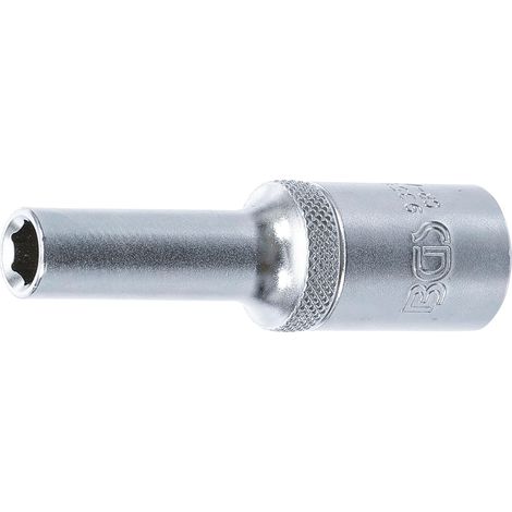 BGS Steckschlüssel-Einsatz Sechskant tief Antrieb Innenvierkant 12,5 mm (1/2") SW 8 mm - 9355 (1/3)