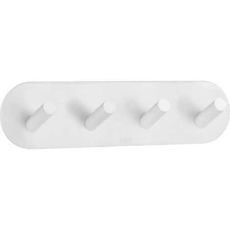 Smedbo Design Viererhakenleiste in Matt Weiss, Selbstklebend BX1094 (1/3)