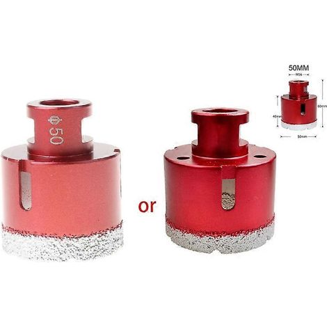 Foret brasé sous vide M14 de 6 à 75 mm, haute dureté, faible résistance, scie cloche pour marbre, béton et carrelage. (1/5)